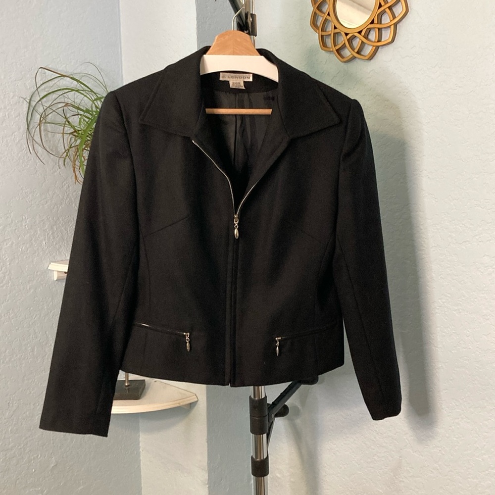 Vintage J. London Wool Zip Blazer